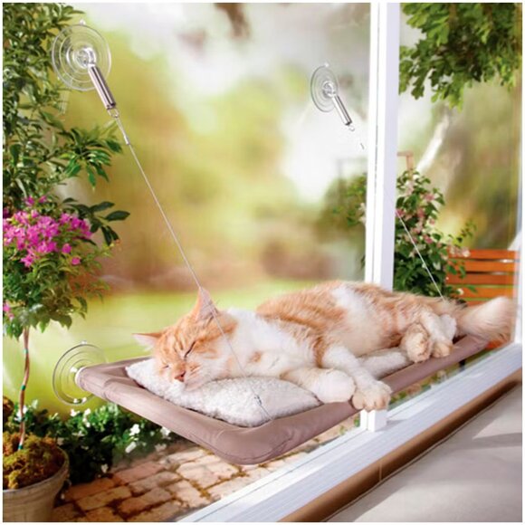 NEW Oster Sunny Seat Window Mount Cat Bed Hammock  Perch - Picture 6 of 9